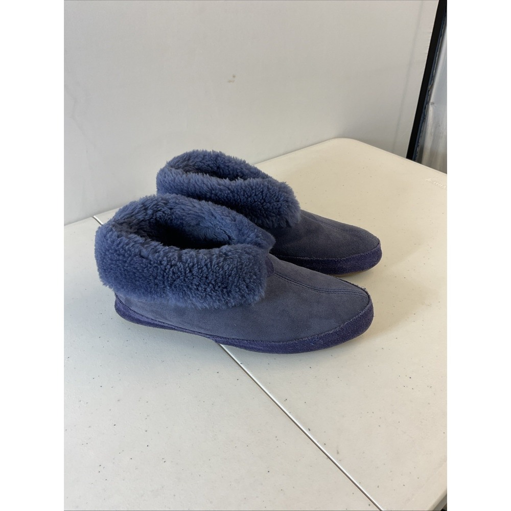 Overland Womens 11 purple Shearling Bootie Slippers Indoor/ outdoor‎